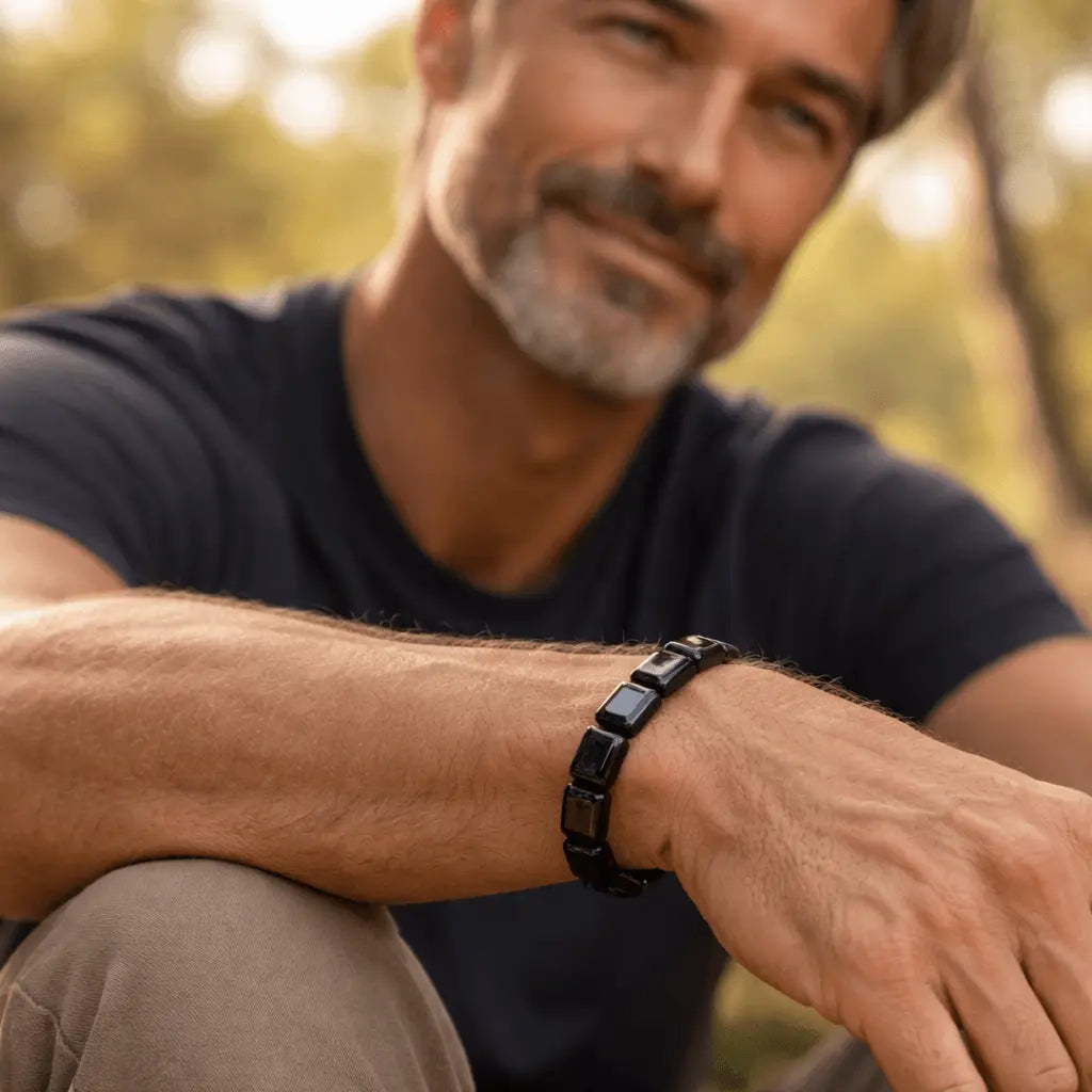 Ferrik Hematite Grounding Stone Bracelet