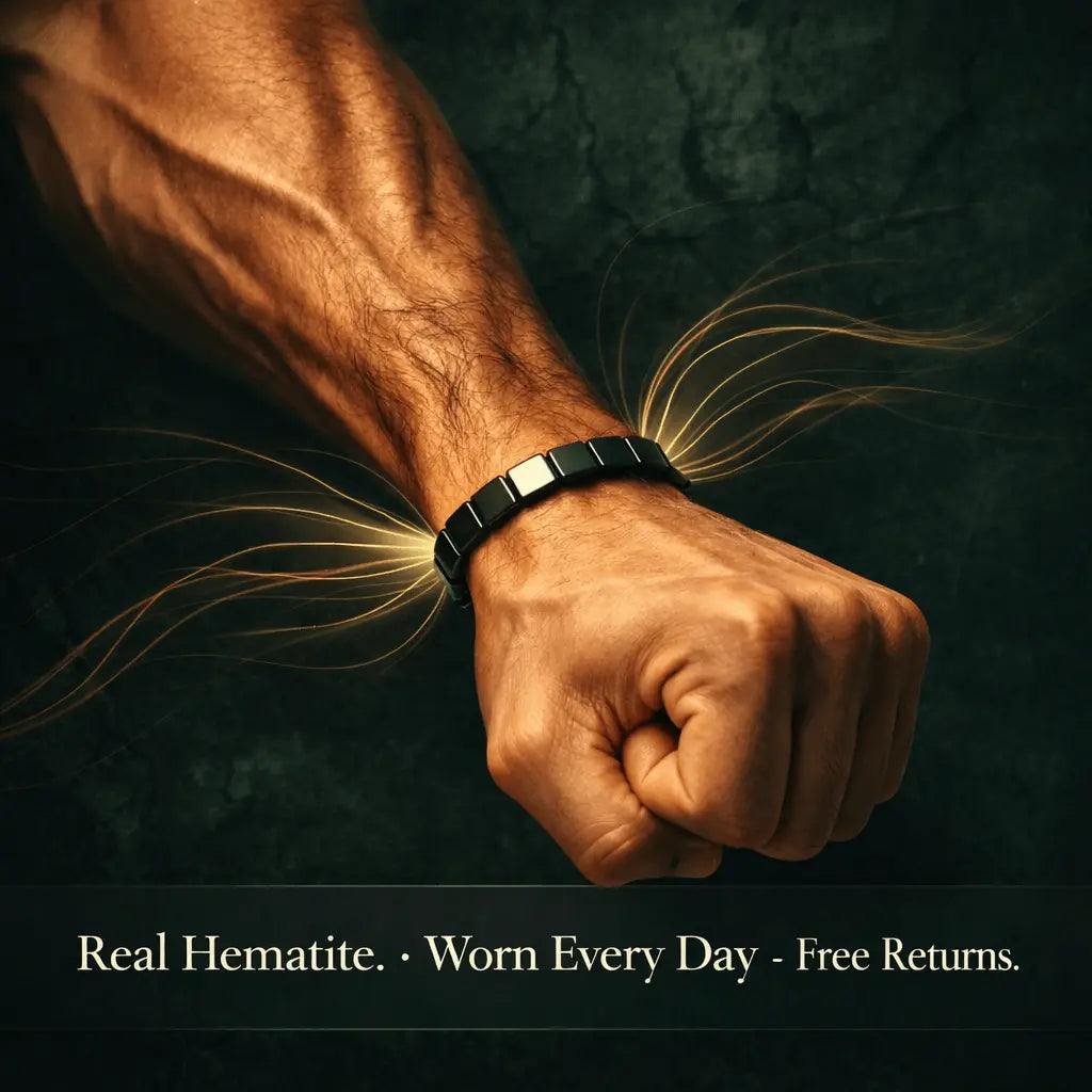 Ferrik Hematite Grounding Stone Bracelet